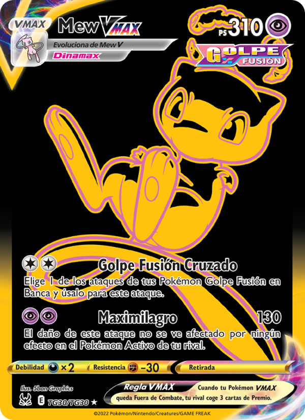 Mew VMAX TG30 — Origen Perdido (Spanish Pokémon TCG card)