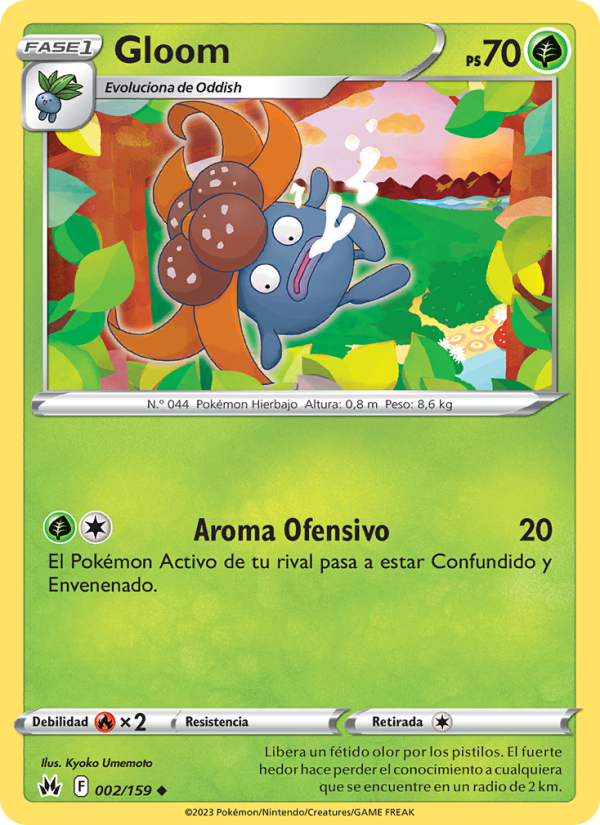 Gloom 002 — Cenit Supremo (Spanish Pokémon TCG card)