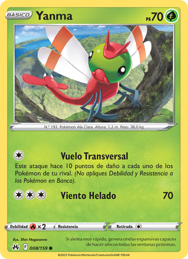 Yanma 008 — Cenit Supremo (Spanish Pokémon TCG card)