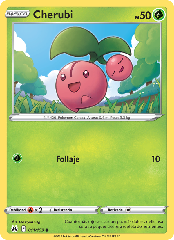 Cherubi 011 — Cenit Supremo (Spanish Pokémon TCG card)