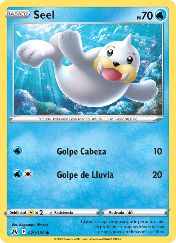 Seel 029 — Cenit Supremo (Spanish Pokémon TCG card)