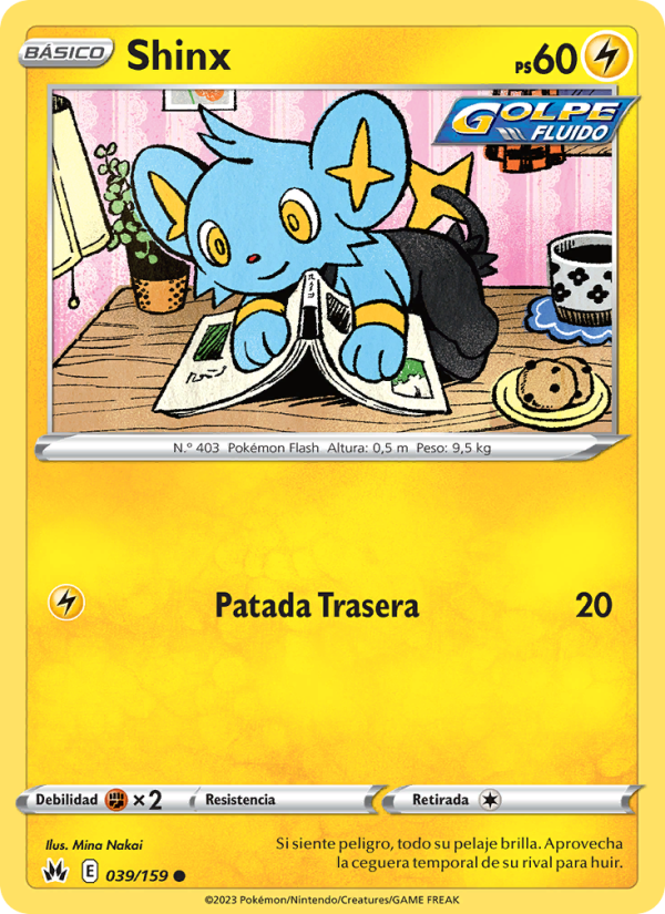 Shinx 039 — Cenit Supremo (Spanish Pokémon TCG card)