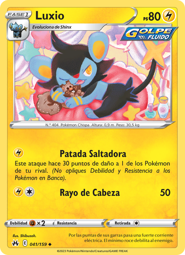 Luxio 041 — Cenit Supremo (Spanish Pokémon TCG card)