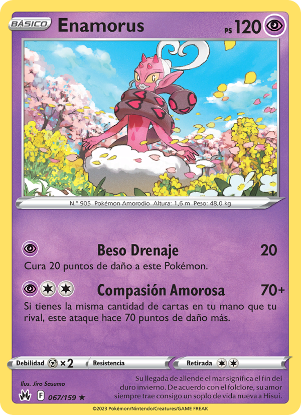Enamorus 067 — Cenit Supremo (Spanish Pokémon TCG card)