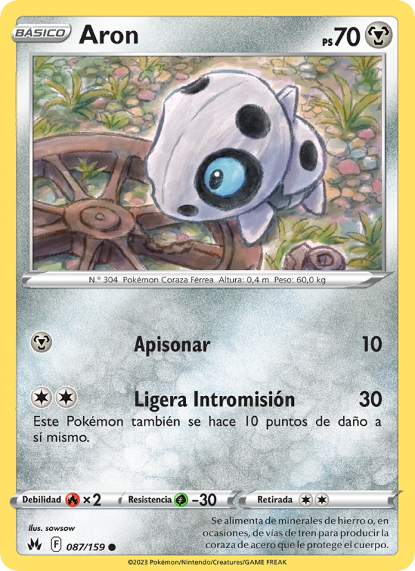 Aron 087 — Cenit Supremo (Spanish Pokémon TCG card)