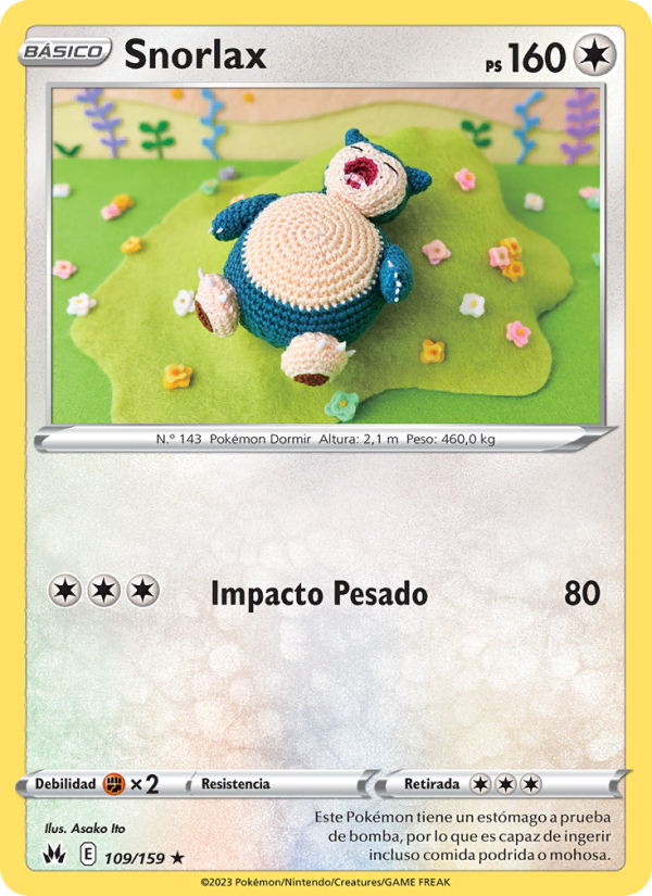 Snorlax 109 — Cenit Supremo (Spanish Pokémon TCG card)
