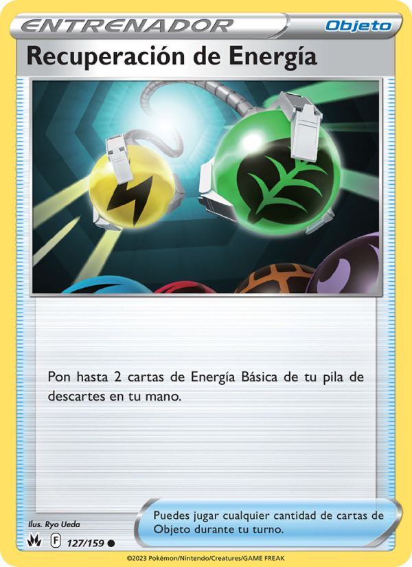 Recuperación de Energía 127 — Cenit Supremo (Spanish Pokémon TCG card)