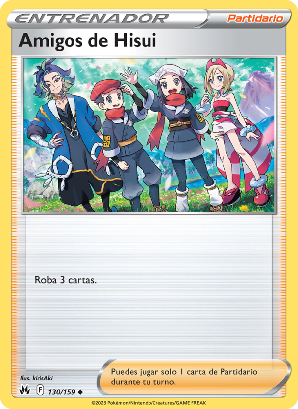 Amigos de Hisui 130 — Cenit Supremo (Spanish Pokémon TCG card)