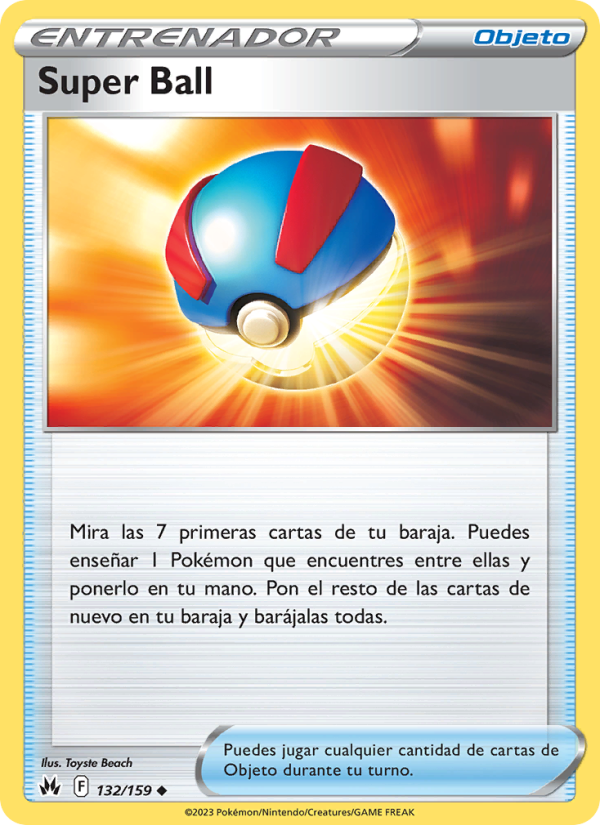 Super Ball 132 — Cenit Supremo (Spanish Pokémon TCG card)