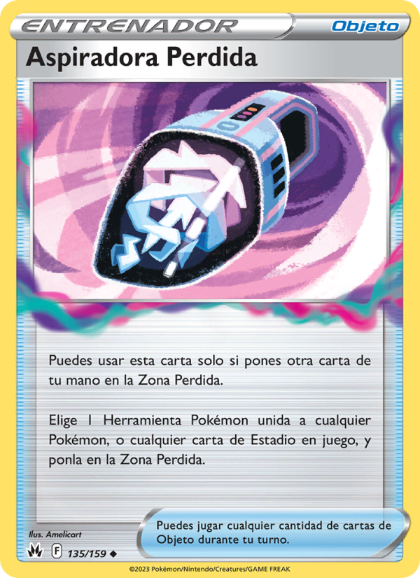 Aspiradora Perdida 135 — Cenit Supremo (Spanish Pokémon TCG card)