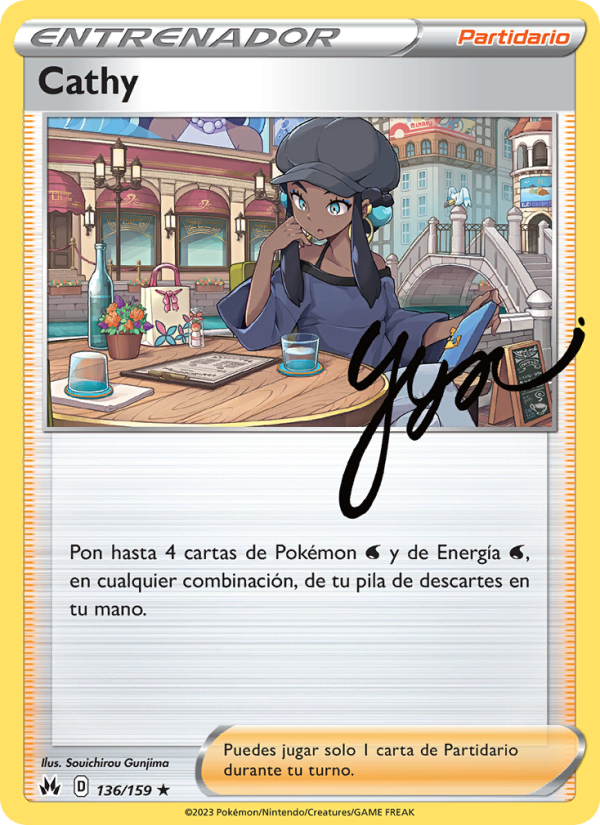 Cathy 136 — Cenit Supremo (Spanish Pokémon TCG card)