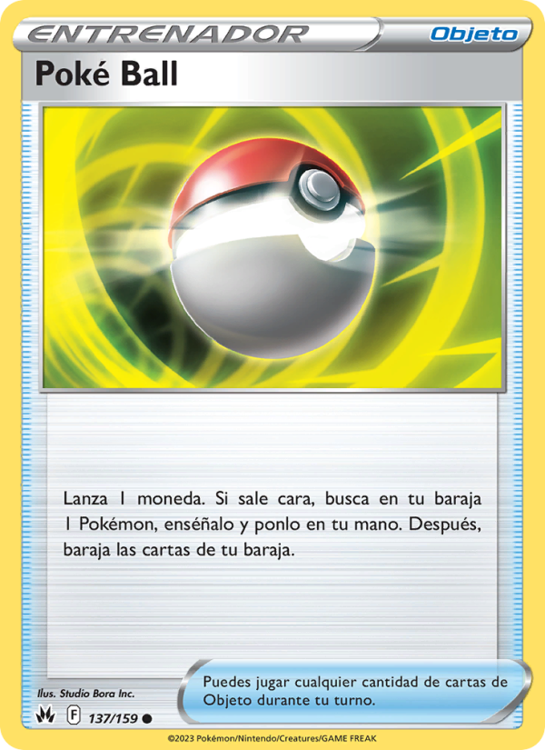 Poké Ball 137 — Cenit Supremo (Spanish Pokémon TCG card)