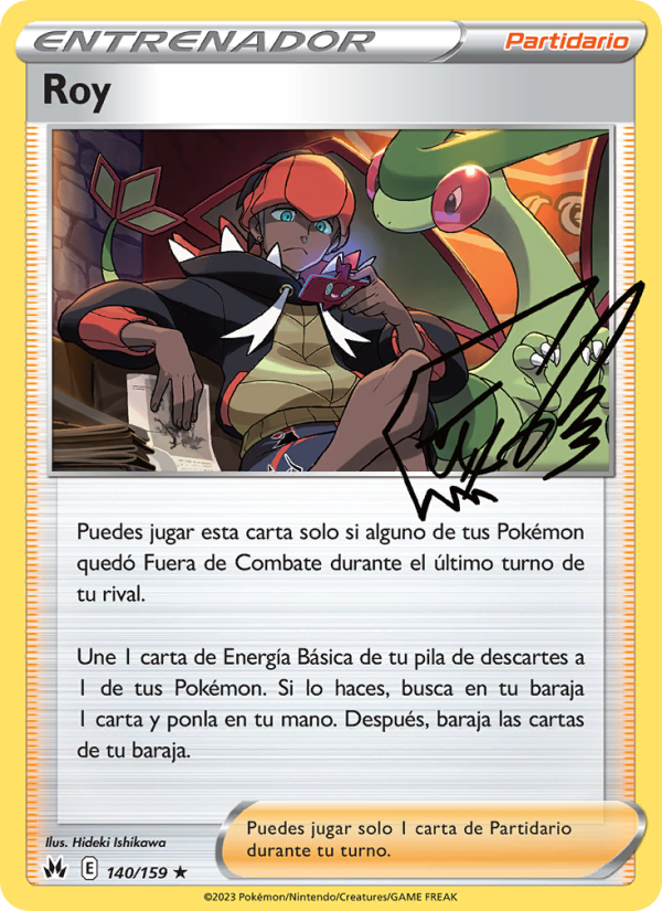 Roy 140 — Cenit Supremo (Spanish Pokémon TCG card)
