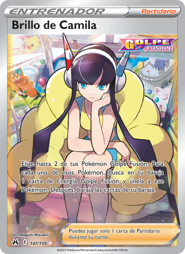 Brillo de Camila 147 — Cenit Supremo (Spanish Pokémon TCG card)