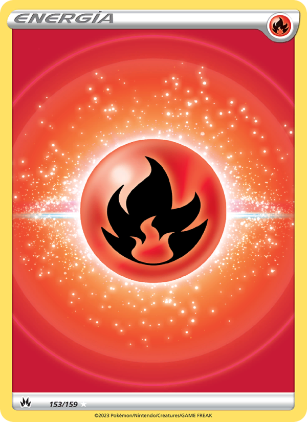 Energía Fuego 153 — Cenit Supremo (Spanish Pokémon TCG card)