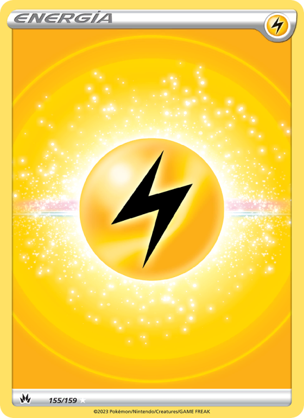 Energía Rayo 155 — Cenit Supremo (Spanish Pokémon TCG card)