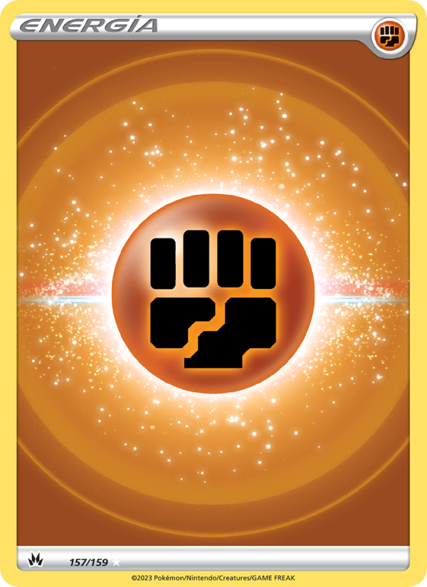 Energía Lucha 157 — Cenit Supremo (Spanish Pokémon TCG card)