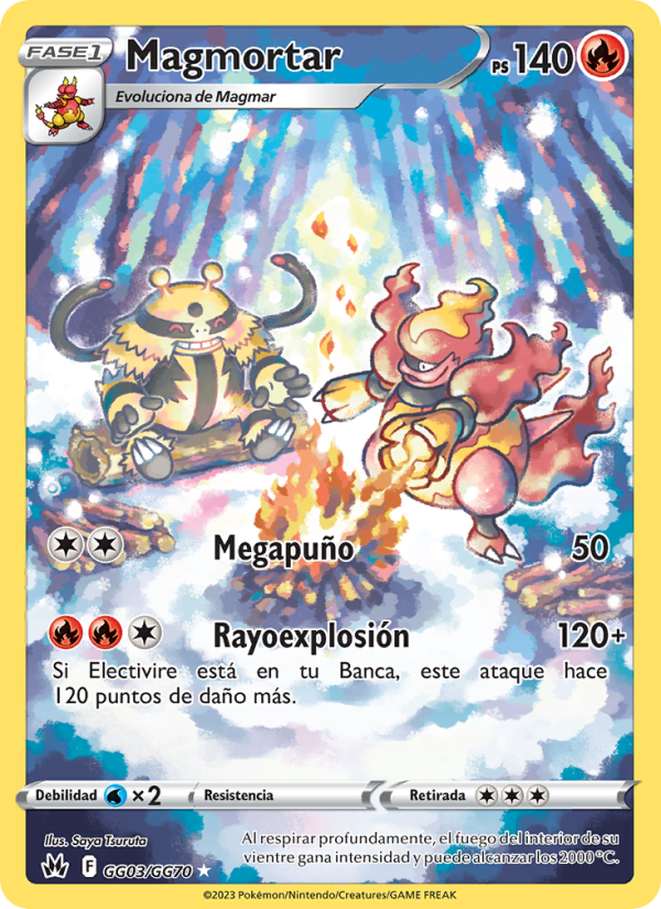 Magmortar GG03 — Cenit Supremo (Spanish Pokémon TCG card)