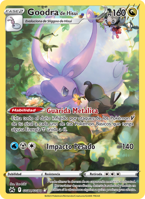 Goodra de Hisui GG21 — Cenit Supremo (Spanish Pokémon TCG card)
