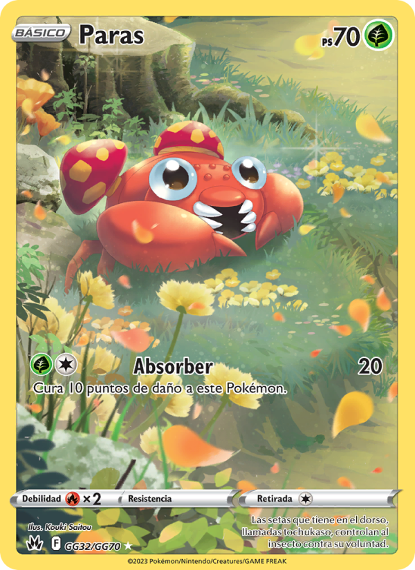 Paras GG32 — Cenit Supremo (Spanish Pokémon TCG card)