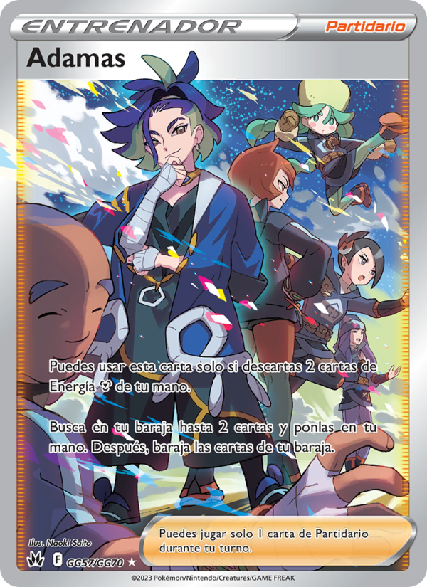 Adamas GG57 — Cenit Supremo (Spanish Pokémon TCG card)