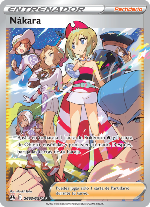 Nákara GG63 — Cenit Supremo (Spanish Pokémon TCG card)