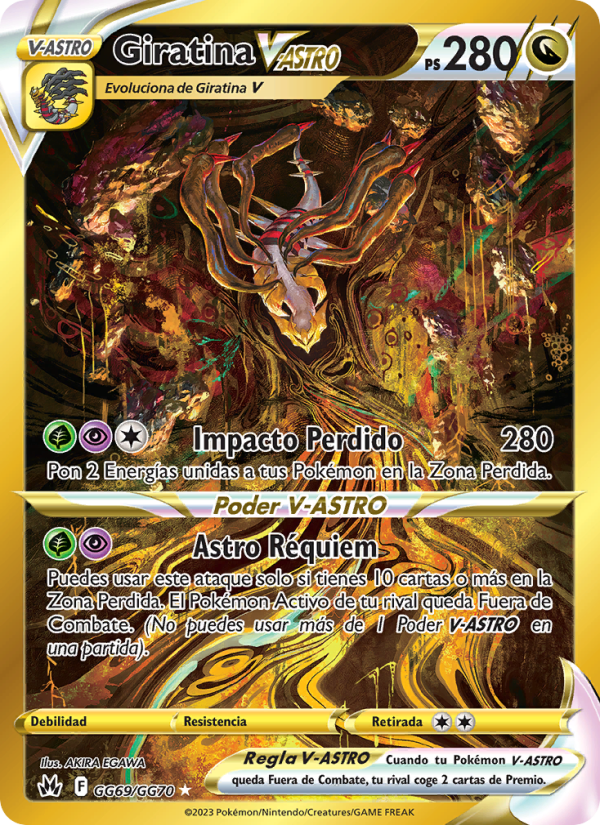 Giratina V-ASTRO GG69 — Cenit Supremo (Spanish Pokémon TCG card)