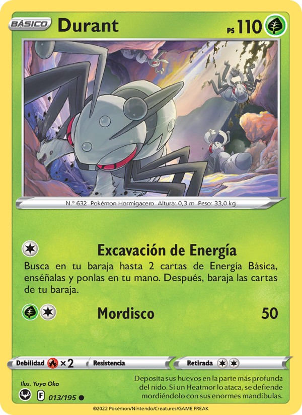 Durant 013 — Tempestad Plateada (Spanish Pokémon TCG card)