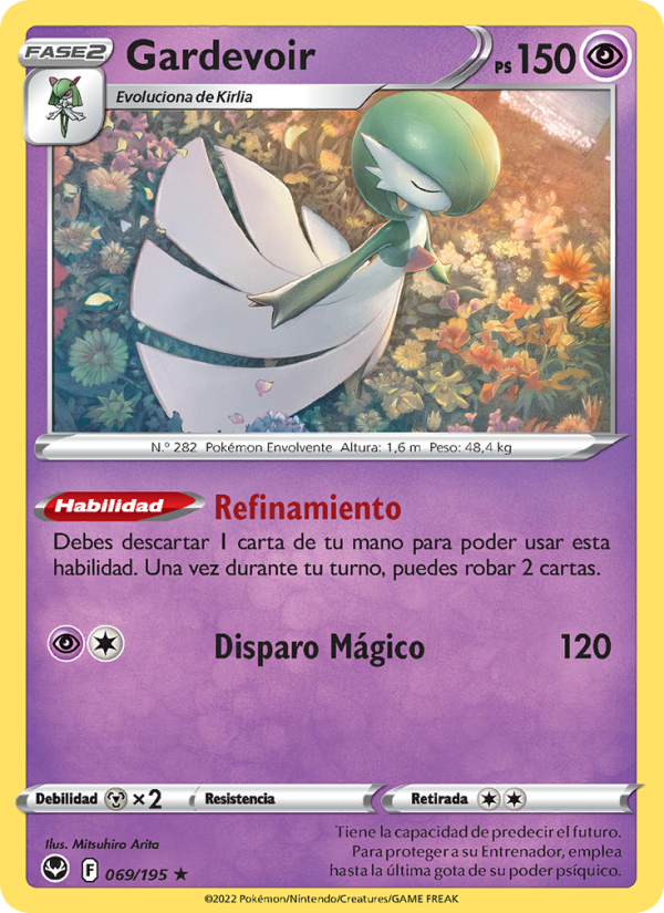 Gardevoir 069 — Tempestad Plateada (Spanish Pokémon TCG card)
