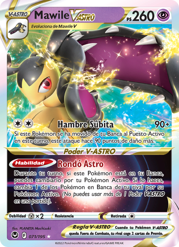Mawile V-ASTRO 071 — Tempestad Plateada (Spanish Pokémon TCG card)