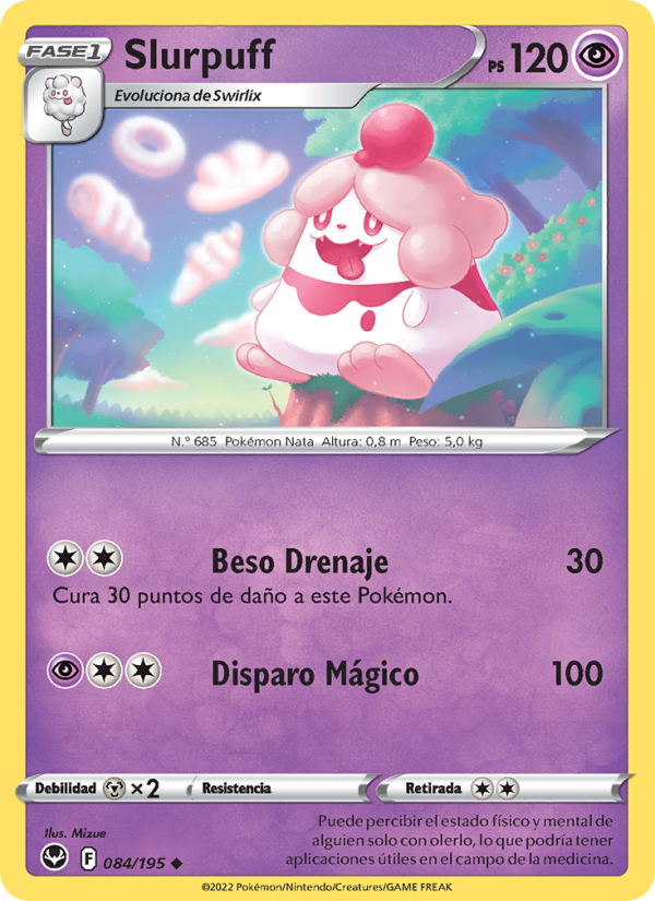 Slurpuff 084 — Tempestad Plateada (Spanish Pokémon TCG card)