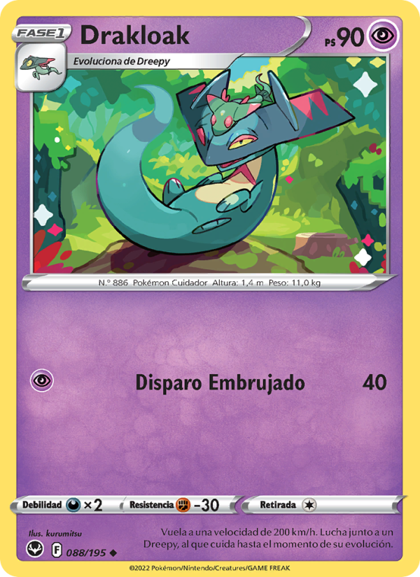 Drakloak 088 — Tempestad Plateada (Spanish Pokémon TCG card)