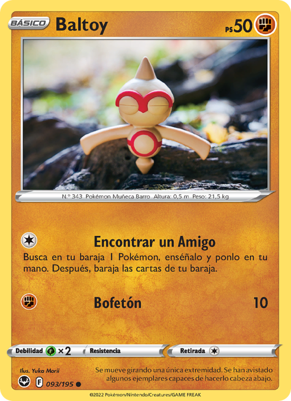 Baltoy 093 — Tempestad Plateada (Spanish Pokémon TCG card)