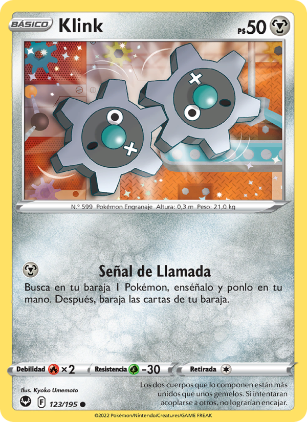 Klink 123 — Tempestad Plateada (Spanish Pokémon TCG card)