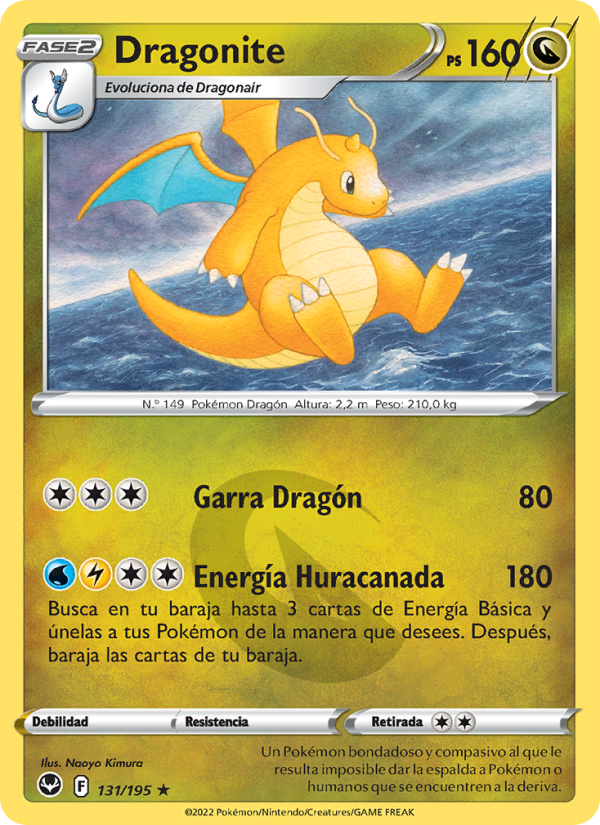 Dragonite 131 — Tempestad Plateada (Spanish Pokémon TCG card)