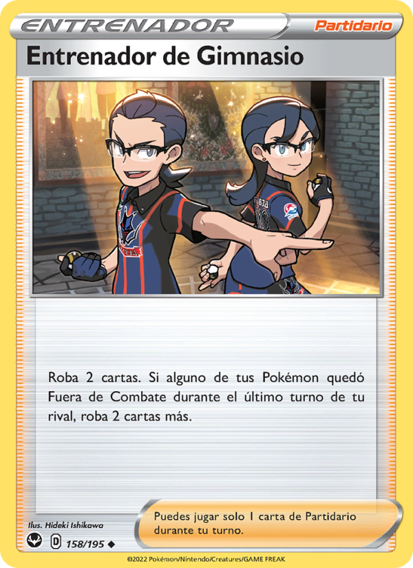 Entrenador de Gimnasio 158 — Tempestad Plateada (Spanish Pokémon TCG card)