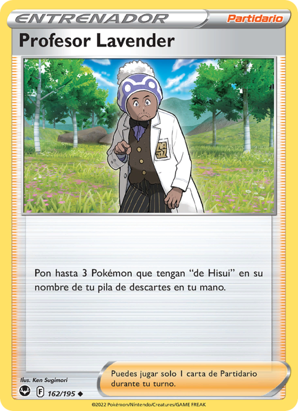 Profesor Lavender 162 — Tempestad Plateada (Spanish Pokémon TCG card)