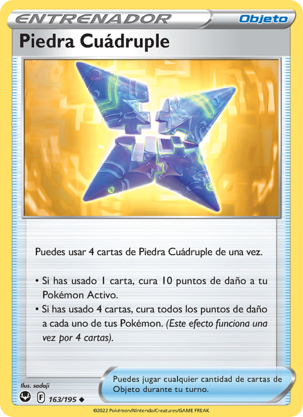 Piedra Cuádruple 163 — Tempestad Plateada (Spanish Pokémon TCG card)