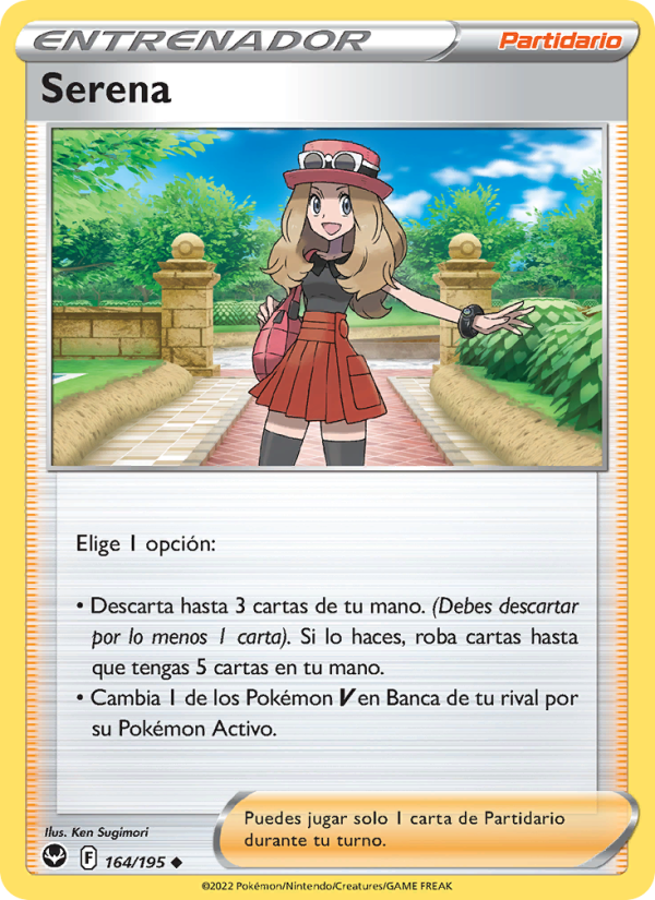 Serena 164 — Tempestad Plateada (Spanish Pokémon TCG card)