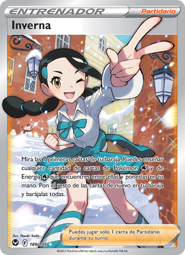 Inverna 189 — Tempestad Plateada (Spanish Pokémon TCG card)