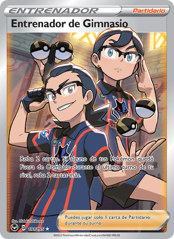 Entrenador de Gimnasio 191 — Tempestad Plateada (Spanish Pokémon TCG card)