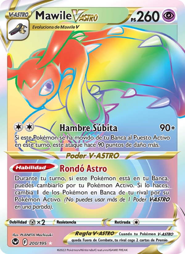 Mawile V-ASTRO 200 — Tempestad Plateada (Spanish Pokémon TCG card)