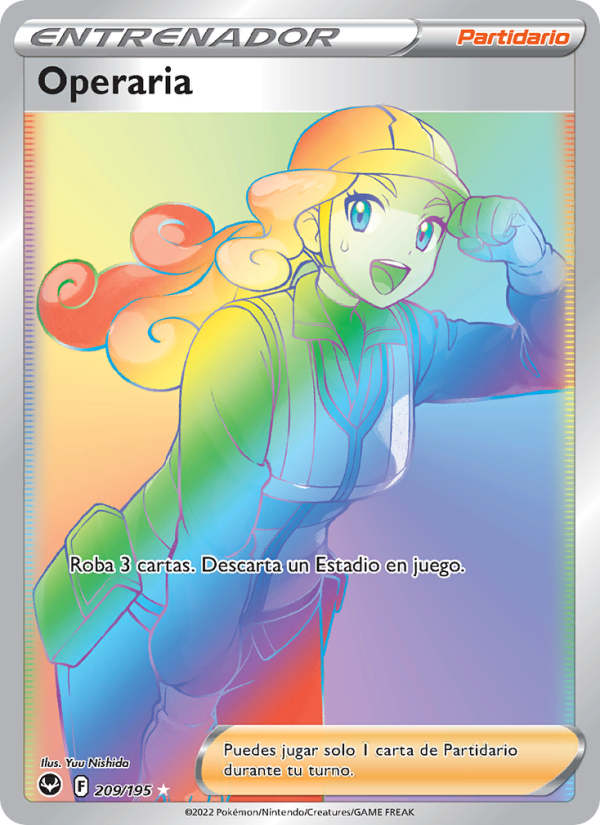 Operaria 209 — Tempestad Plateada (Spanish Pokémon TCG card)