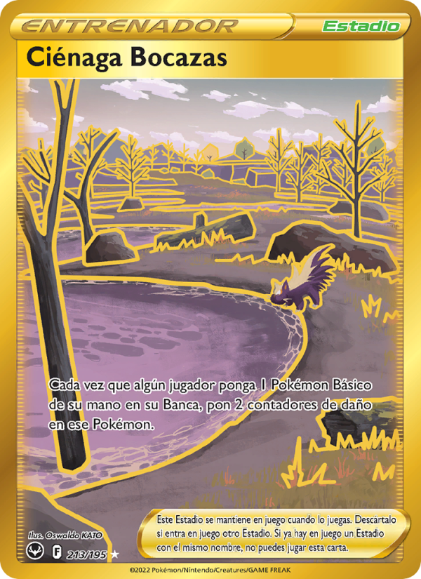 Ciénaga Bocazas 213 — Tempestad Plateada (Spanish Pokémon TCG card)