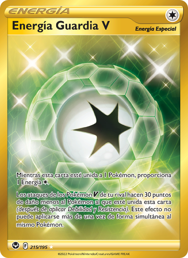 Energía Guardia V 215 — Tempestad Plateada (Spanish Pokémon TCG card)