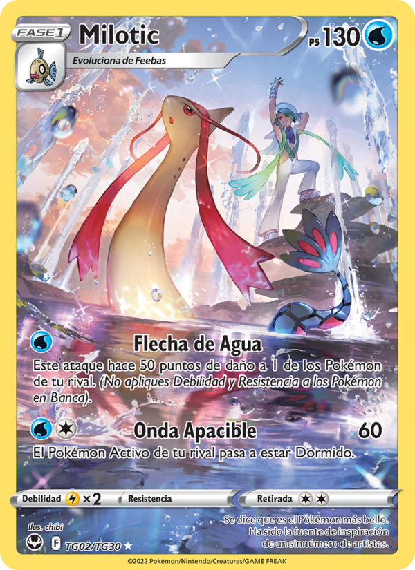 Milotic TG02 — Tempestad Plateada (Spanish Pokémon TCG card)