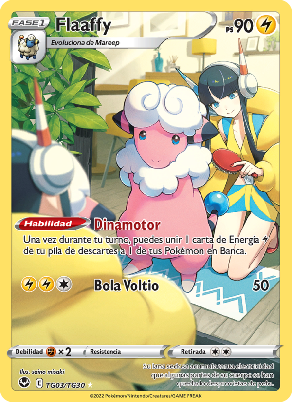 Flaaffy TG03 — Tempestad Plateada (Spanish Pokémon TCG card)