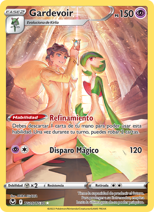 Gardevoir TG05 — Tempestad Plateada (Spanish Pokémon TCG card)