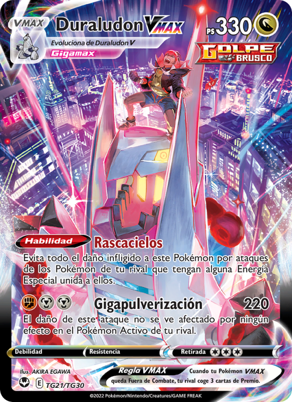 Duraludon VMAX TG21 — Tempestad Plateada (Spanish Pokémon TCG card)