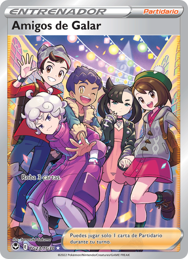 Amigos de Galar TG23 — Tempestad Plateada (Spanish Pokémon TCG card)
